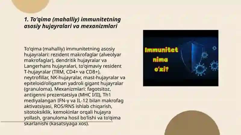 Toʻqima immuniteti. Sil kasalligi 3