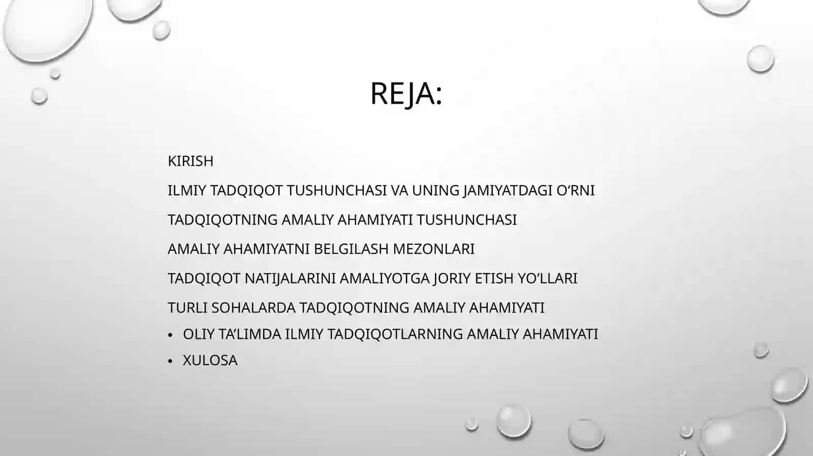 tadqiqotning amaliy axamiyatini belgilash va asoslash 3