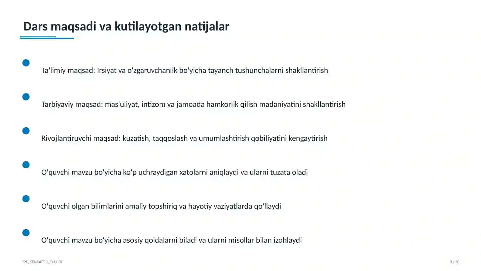 Irsiyat va o'zgaruvchanlik (9-sinf) 3