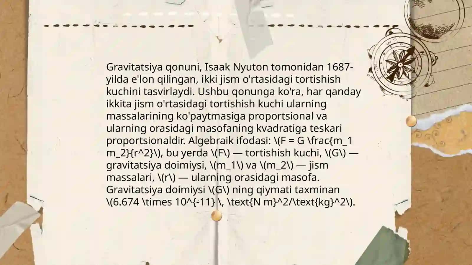 Gravitatsion kuch va uning tabiati 3