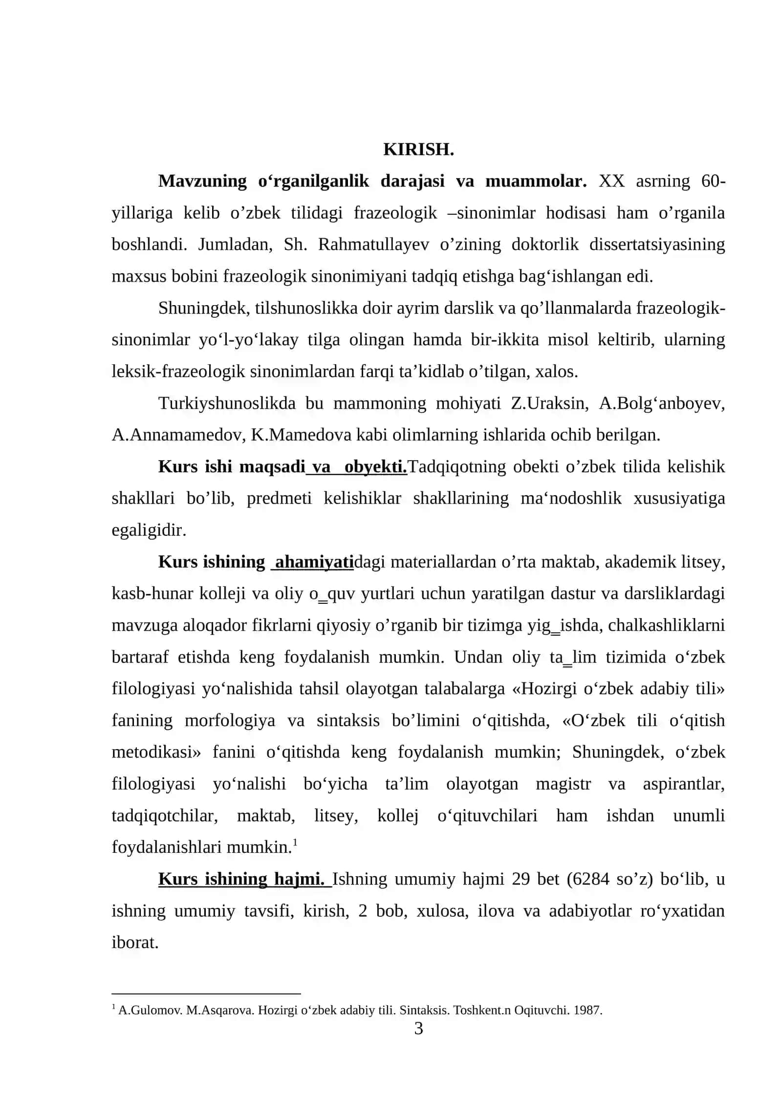 O’zbek tilshunosligida sinonimiya hodisasining o’rganilishi 3