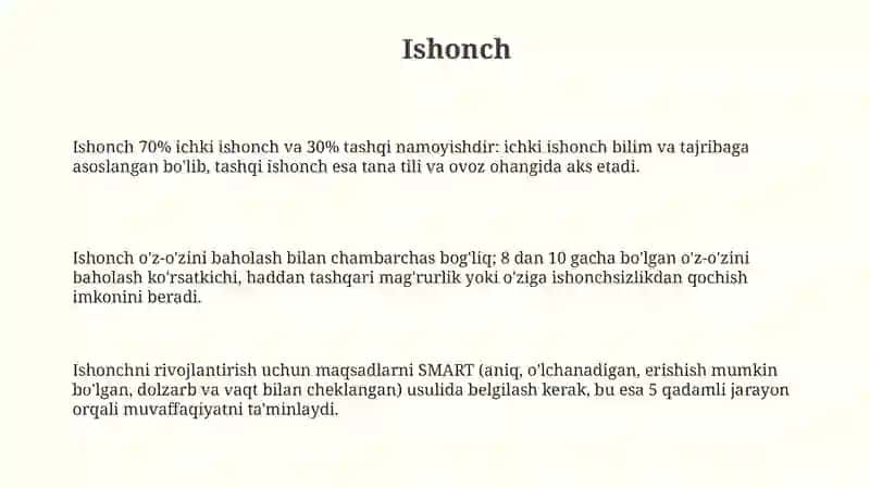 Ishonch 3