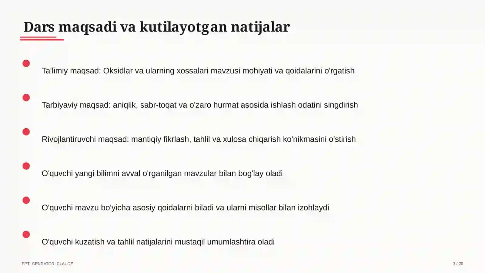 Oksidlar va ularning xossalari (8-sinf) 3