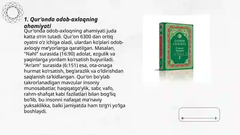 Muqaddas Diniy Kitoblar Qurʼonda Odob-Axloq va Tarbiya Masalalari 3