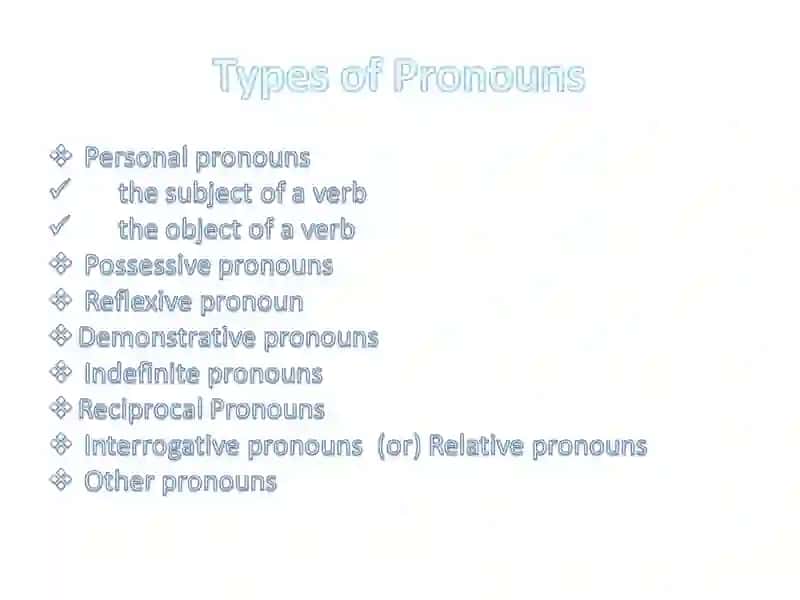Personal Pronouns 3