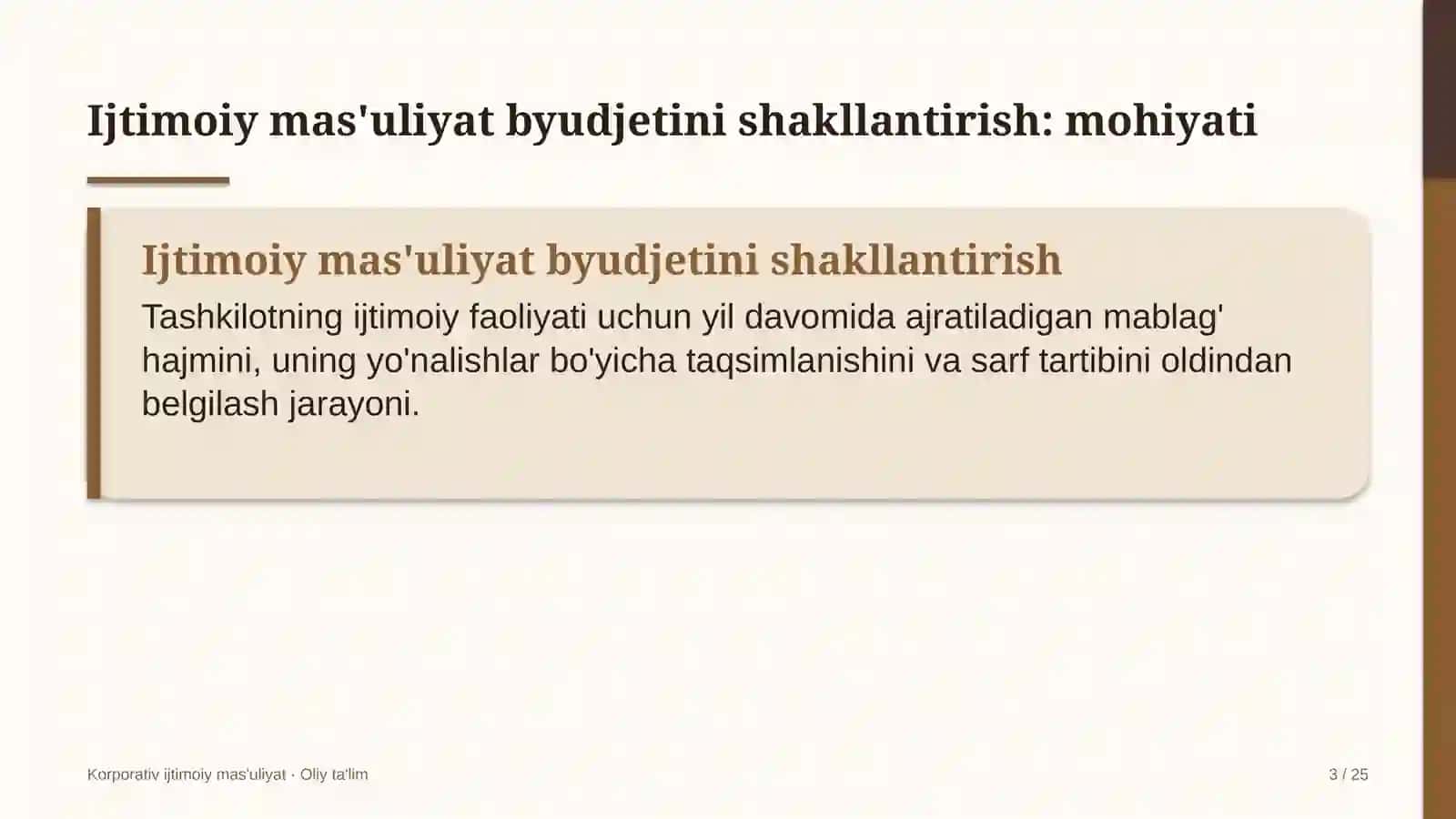 texnika oliy ta'lim muassasalarida ijtimoiy mas'uliyat byudjetini shakllantirish 2277 3