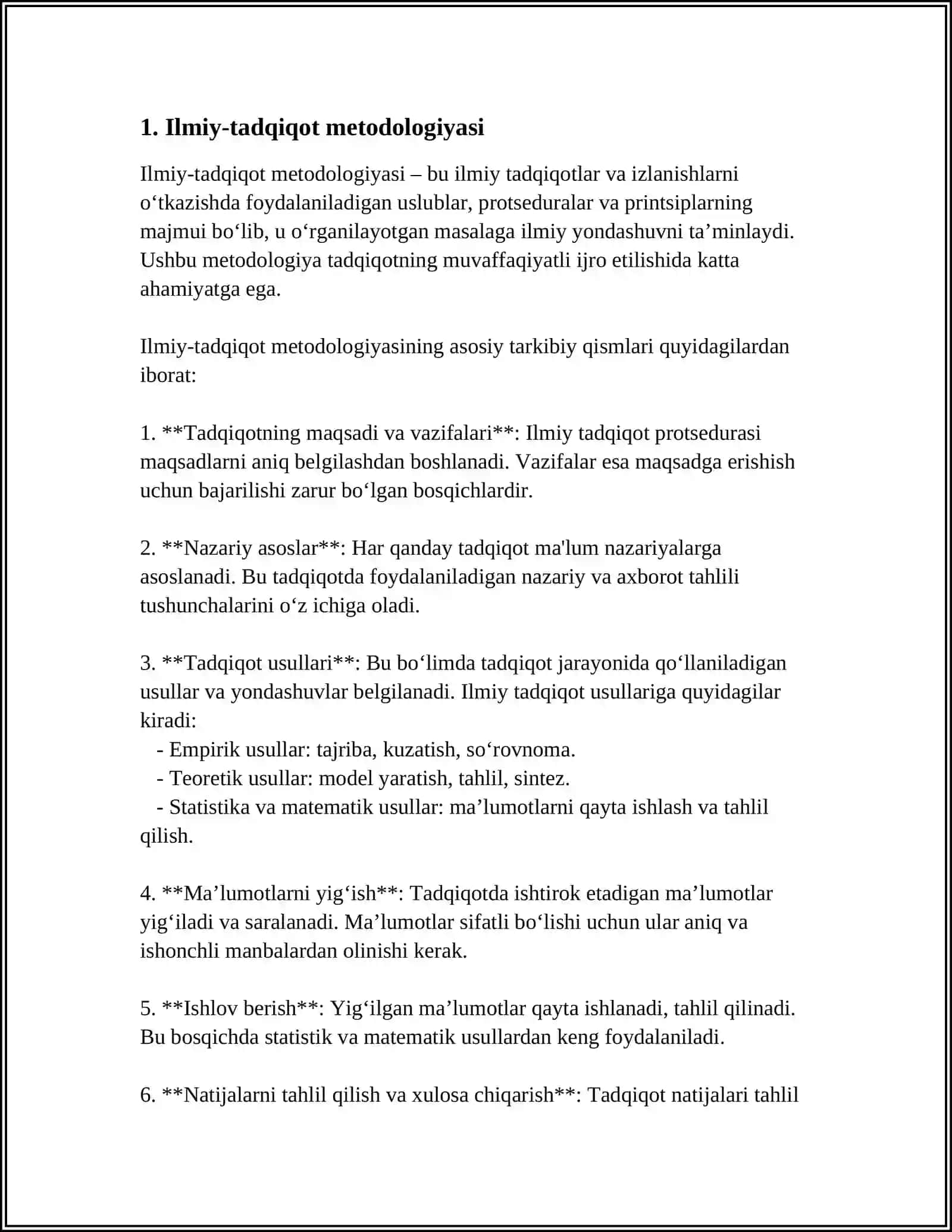 PEDAGOKIKA FANINING ILMIY TADQIQOT METODLARI 3