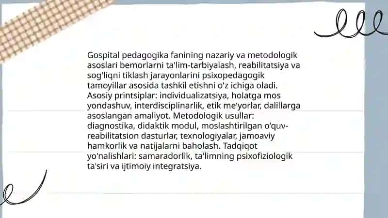 Gospital pedagogika fanining uslubiy asoslari 3