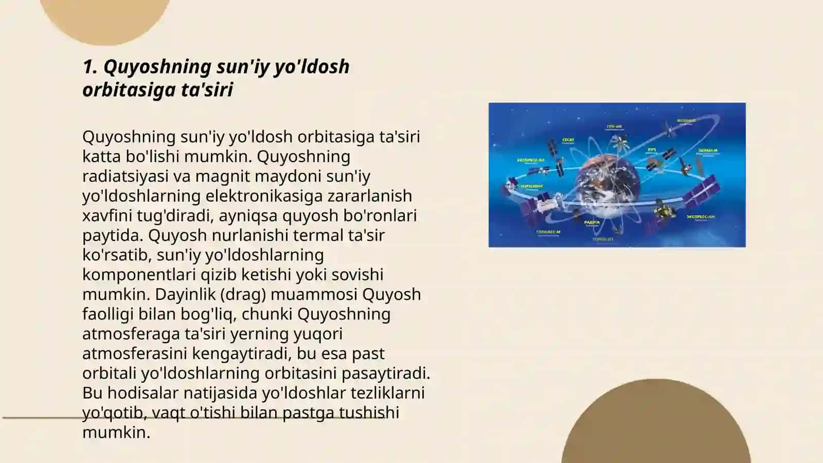 Sun'iy yo'ldosh harakatiga Quyosh va Oyning ta'siri 3