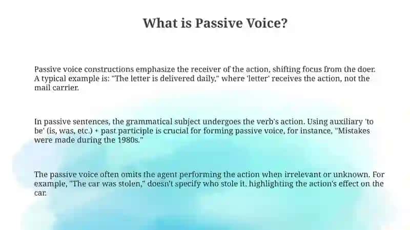 Passive Voise ( Present & Past Simple) 3