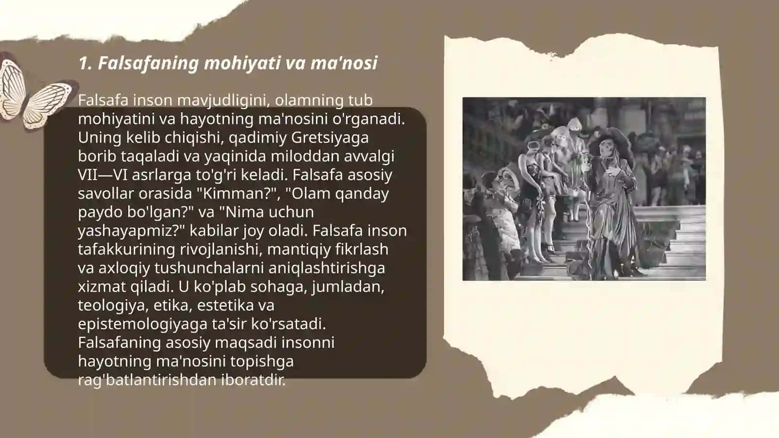 Falsafaning mohiyati va jamiyat taraqqiyotidagi roli Abdurahimova Dildora 3