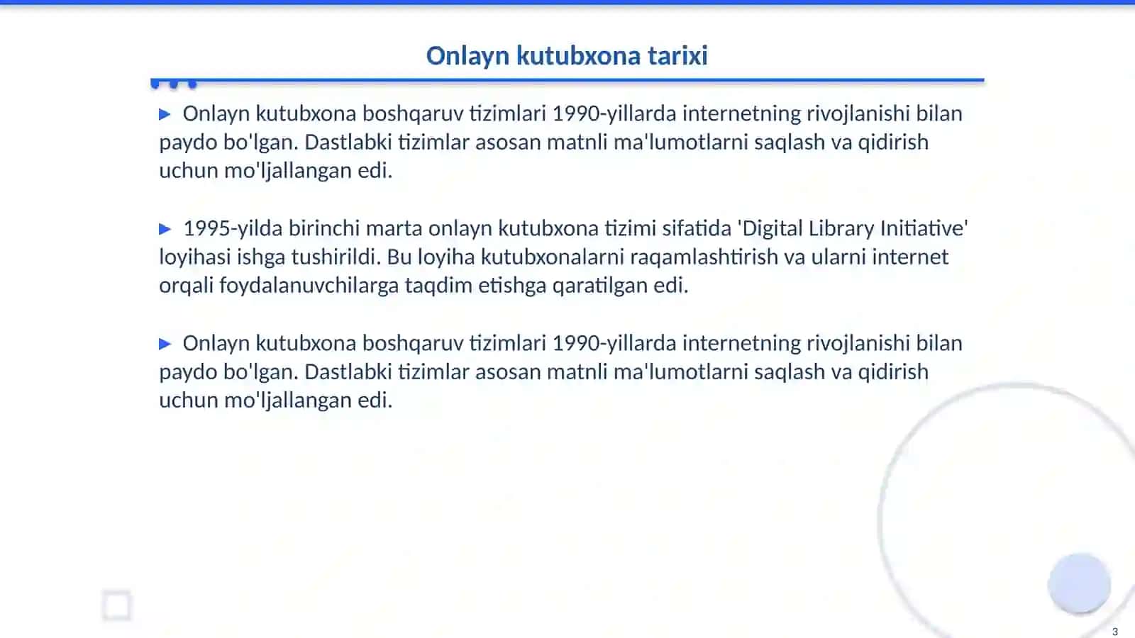 Onlayn kutubxona boshqaruv tizmi 3
