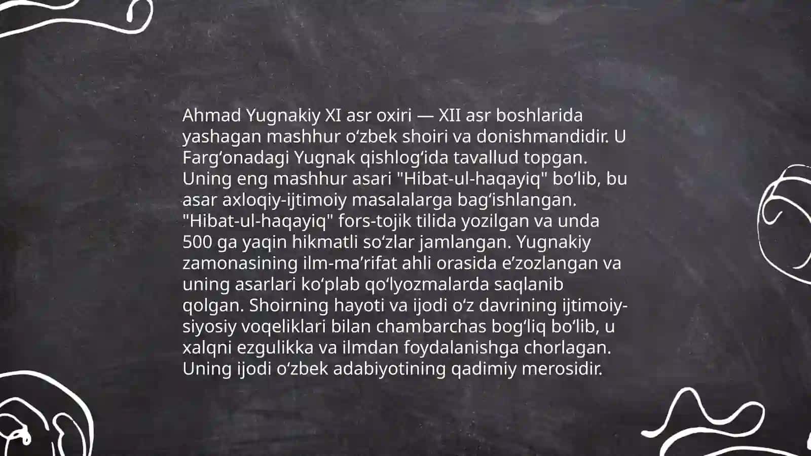 Ahmad Yugnakiyning "Hibbat ul haqoyiq" asari 3