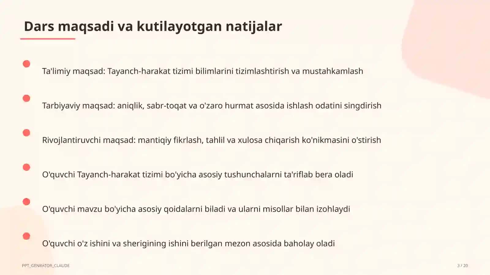 Tayanch-harakat tizimi (8-sinf) 3