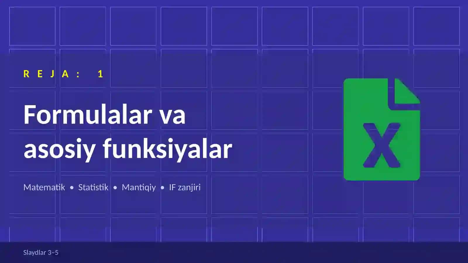 MS EXCEL 3