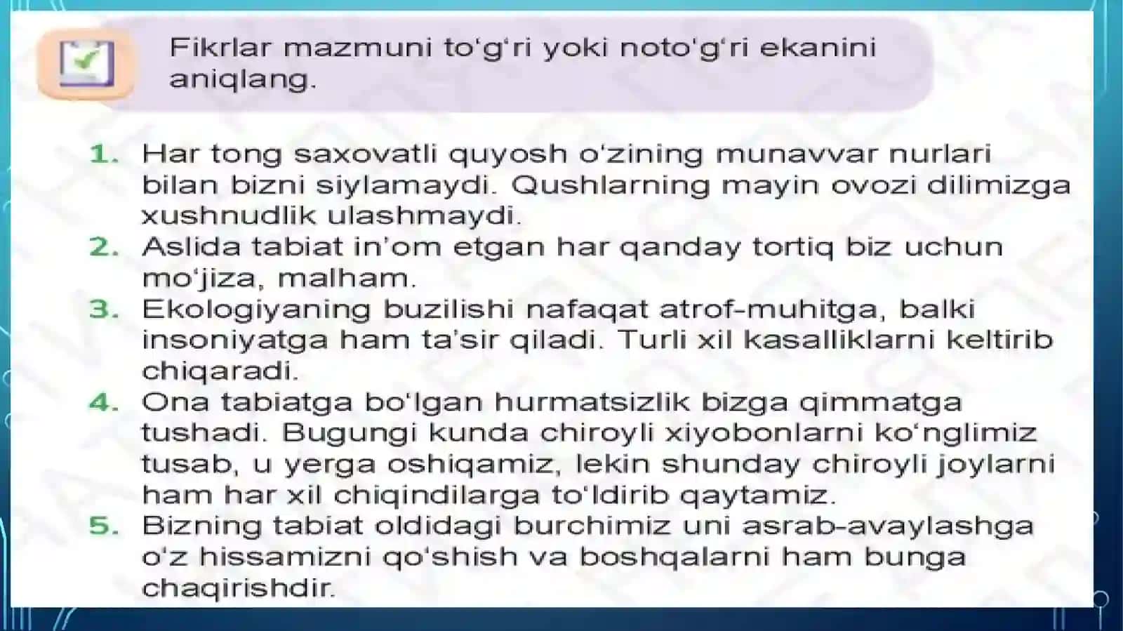 O‘QISH 3-SINF 3