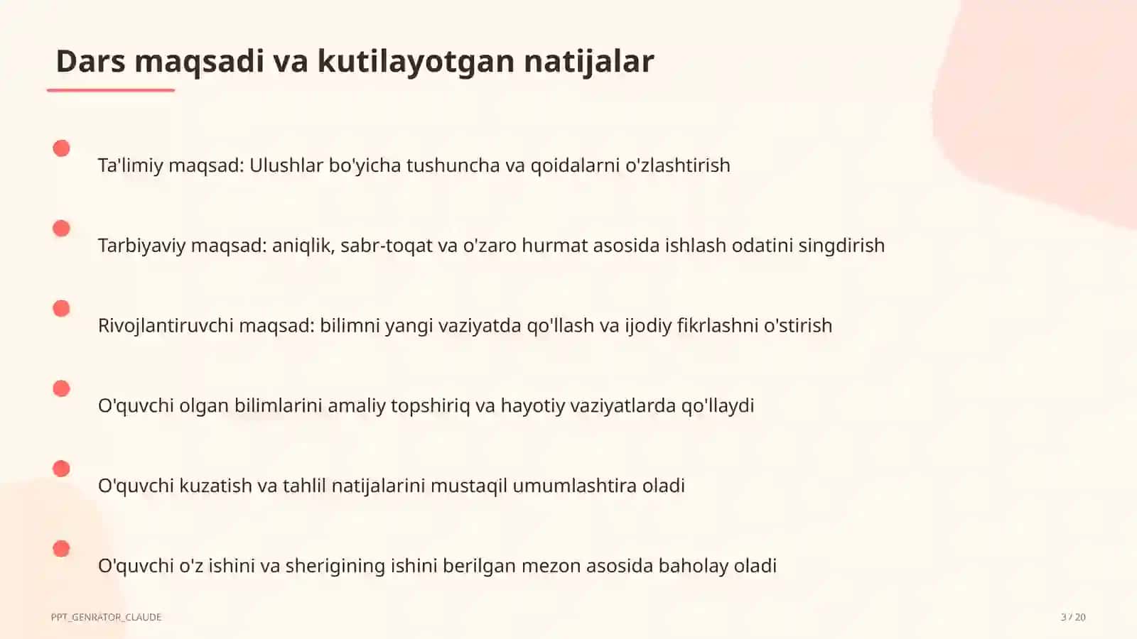 Ulushlar (3-sinf) 3