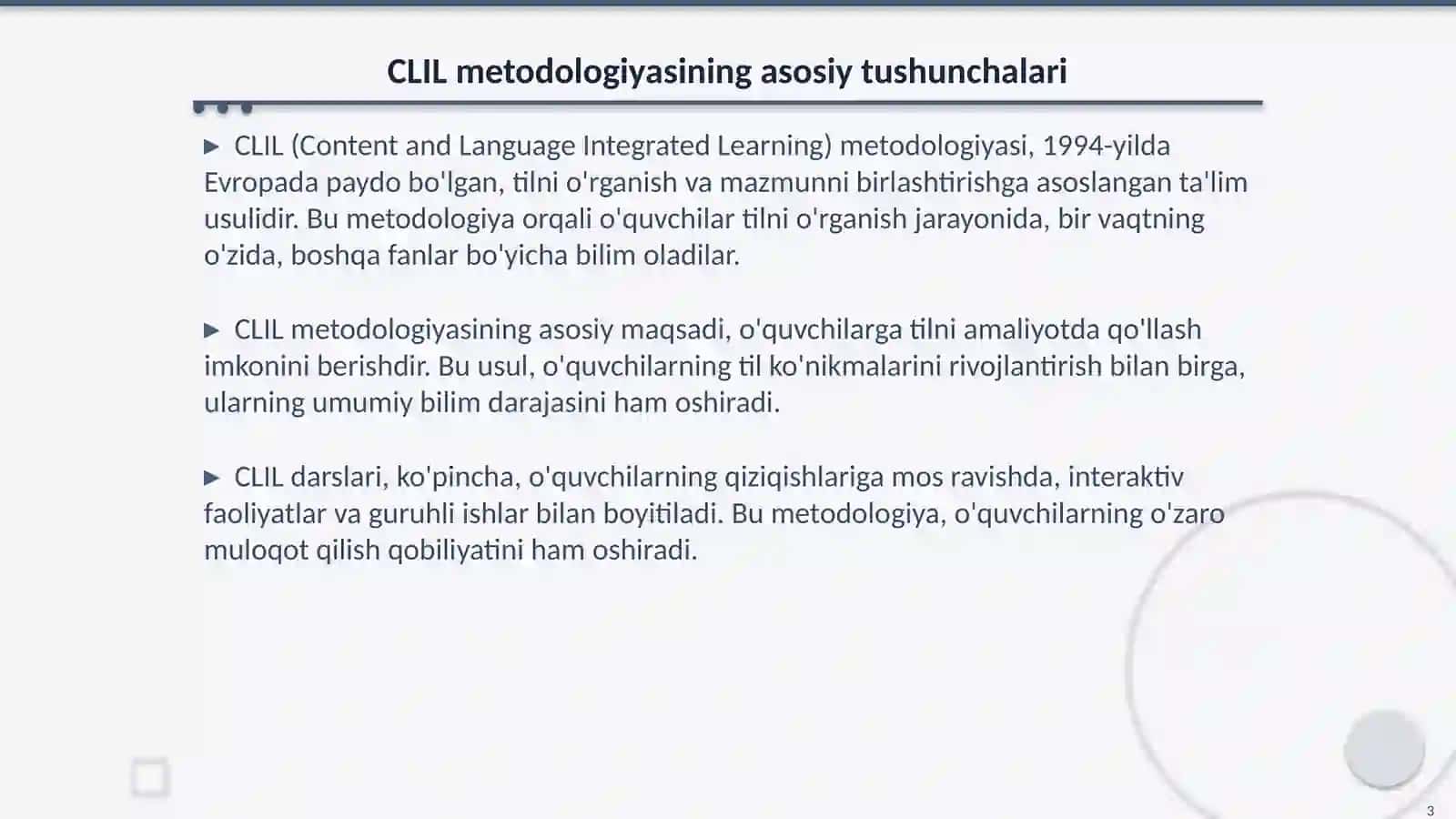 CLIL metodologiyasi 3