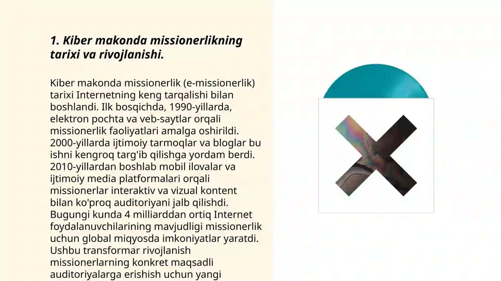 Kiber makonda missionerlikning tarixi va rivojlanishi 3