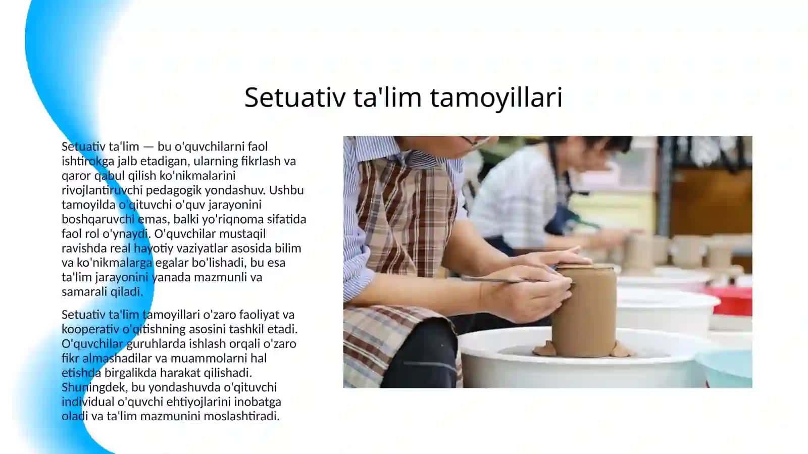 SETUATIV TA'LIM ASOSIDA UMUMTALIM MAKTABLARIDA TARBIYA FANINI UQITISH 3