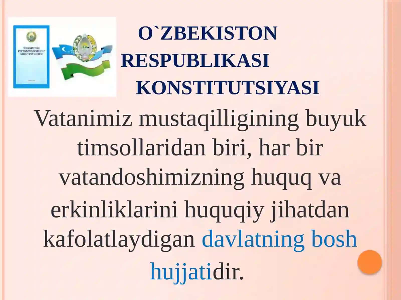 O`ZBEKISTON RESPUBLIKASI KONSTITUTSIYASI 3