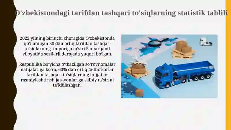 O'zbekiston tashqi savdosidagi notarif choralarni xalqaro tasniflash xususiyatlarini 3
