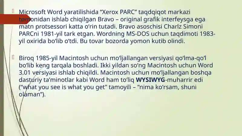 Microsoft Word 3