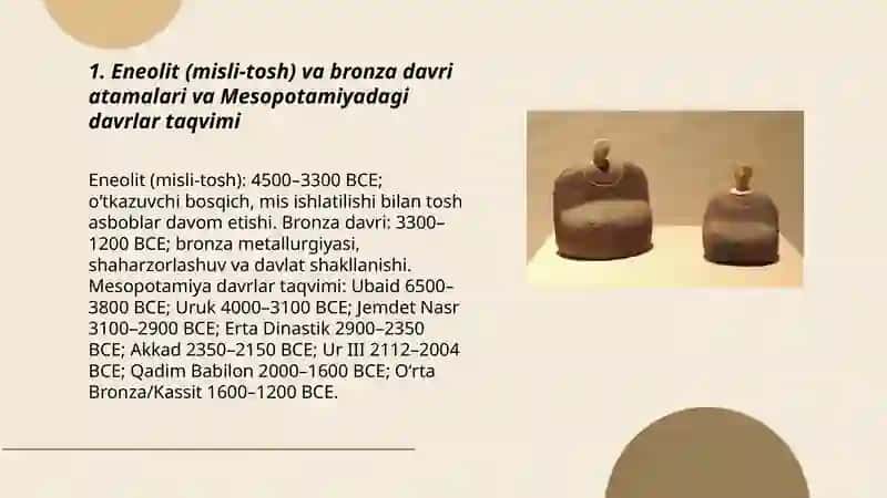 Mesopotamiyaning eneolit-bronza davri madaniyatlari 3