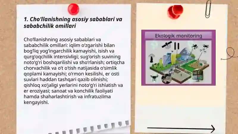 Atrof-muhit monitoring va choʻllanish muammosi 3