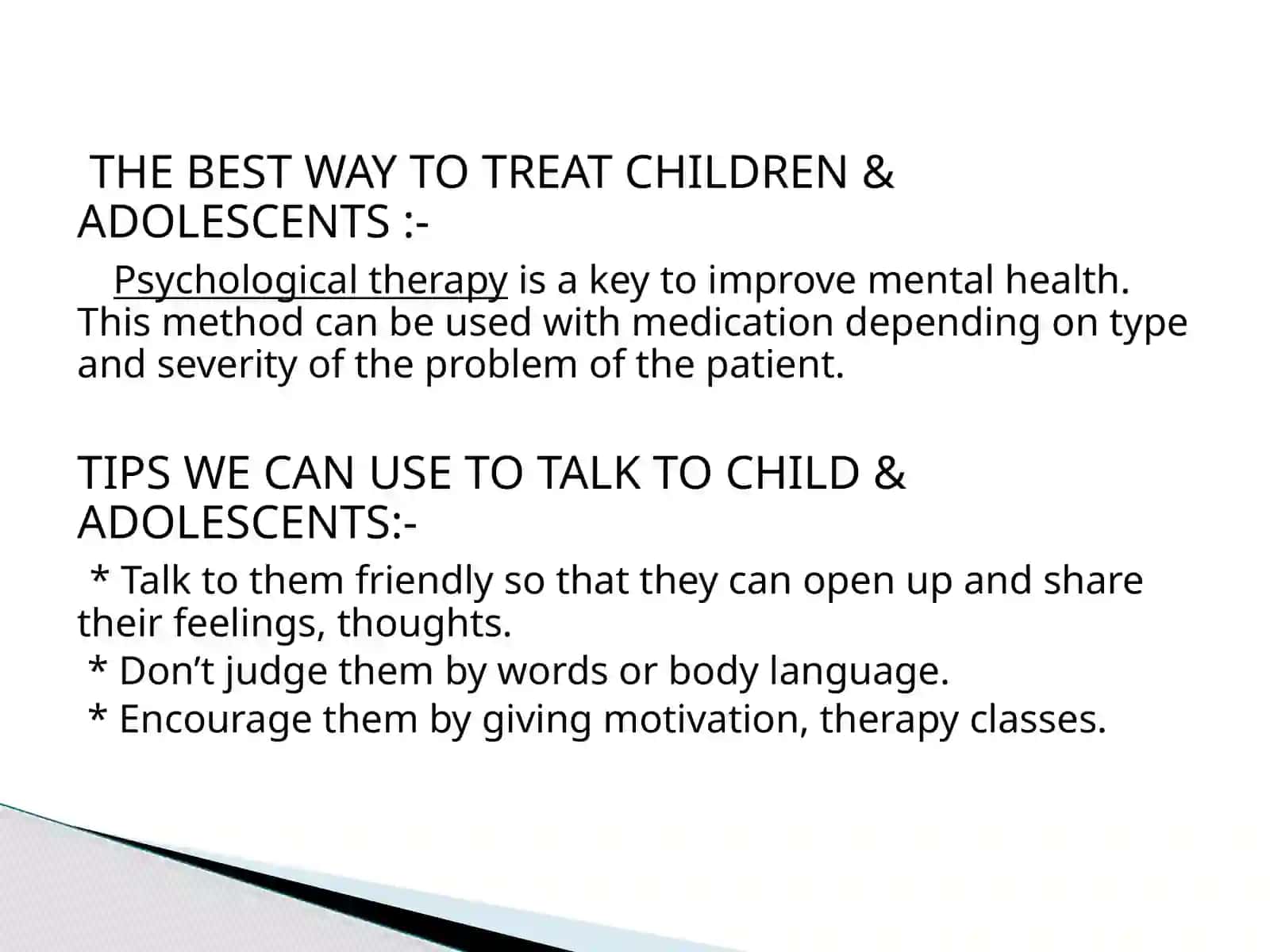 CHILDREN TREATMENT PRINCIPLES 3