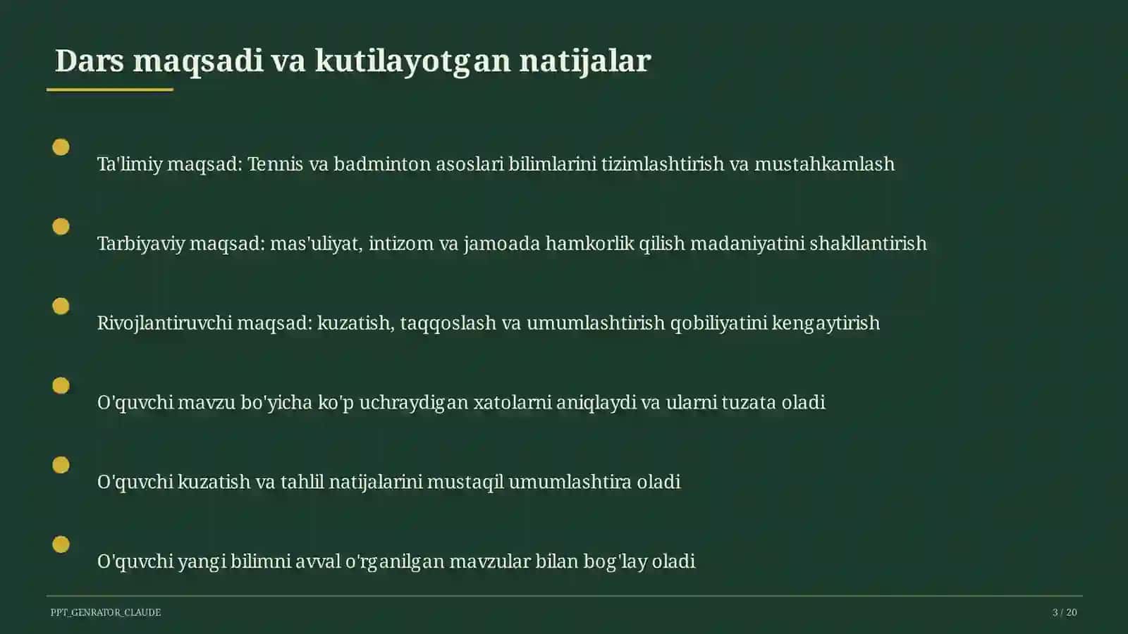 Tennis va badminton asoslari (10-sinf) 3