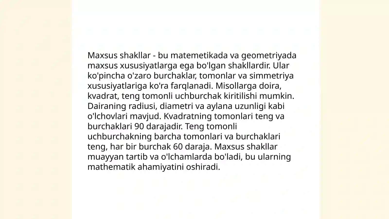Maxsus shakllar 3