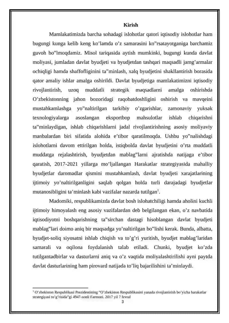 Iqtisodiy va itimoiy rivojlanishda davlat byudjetining o'rni va ahamiyati 3