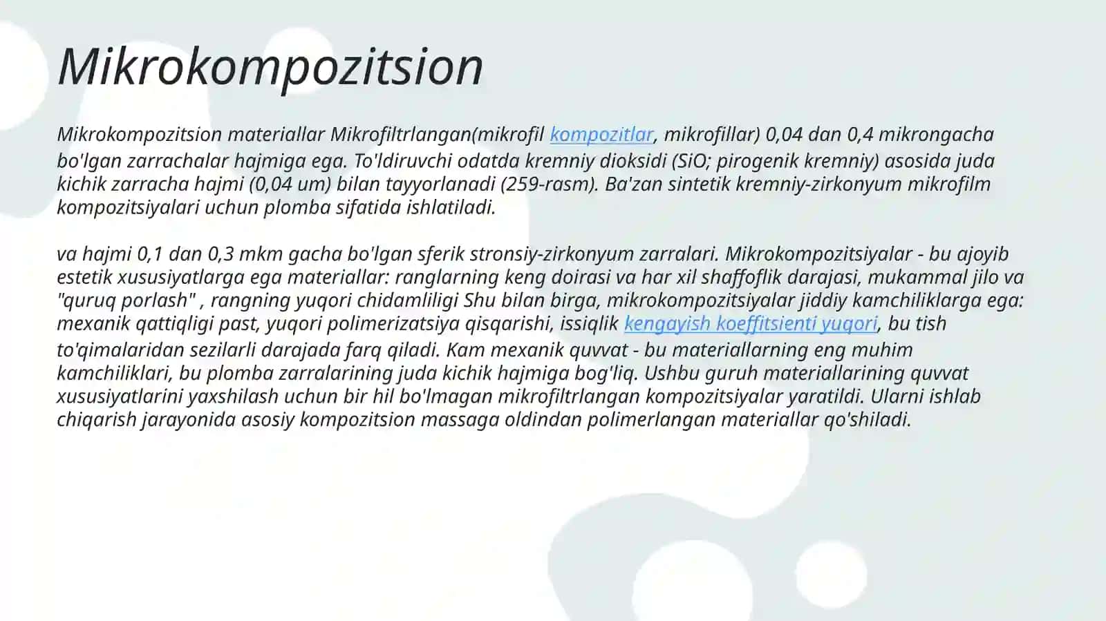 Nuryordamida qotuvchi kompozit plombalar 3