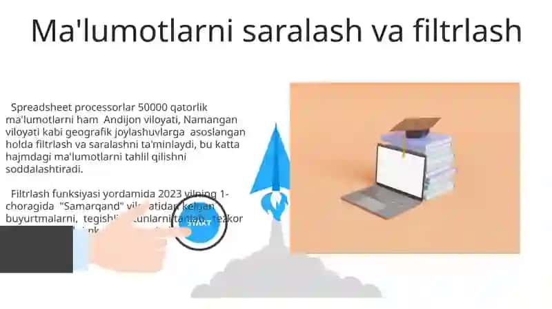 Elektron jadval protsessorlari ularni vazifasi va imkoniyatlari 3