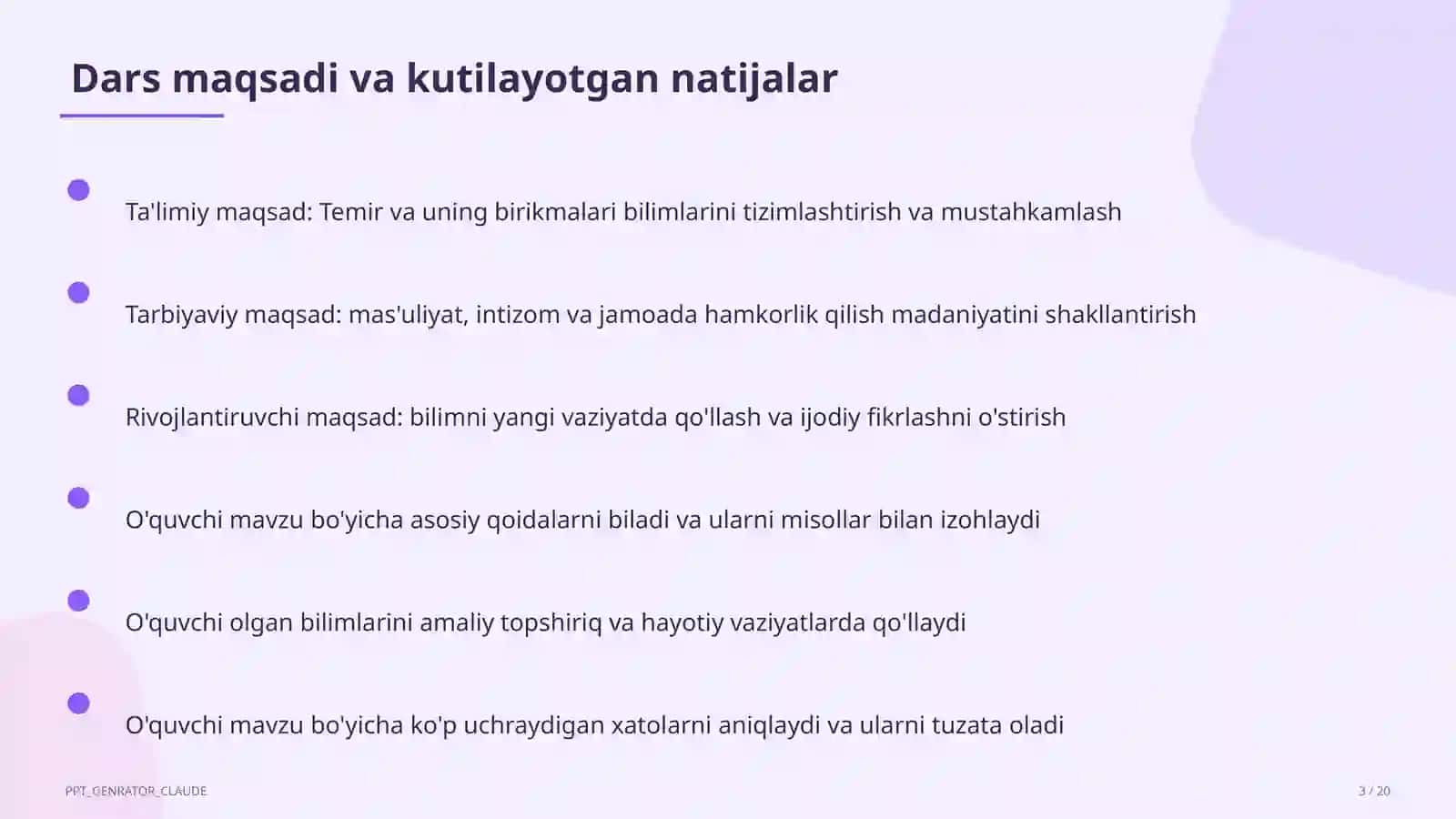Temir va uning birikmalari (9-sinf) 3
