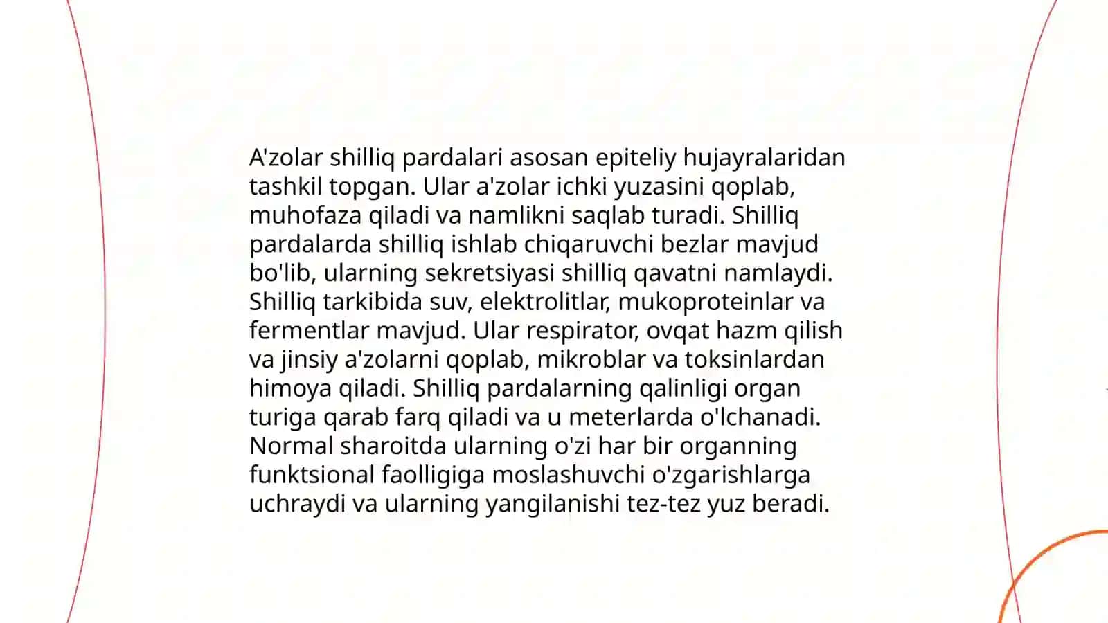 A'zolar shillqq pardalari tarkibi 3