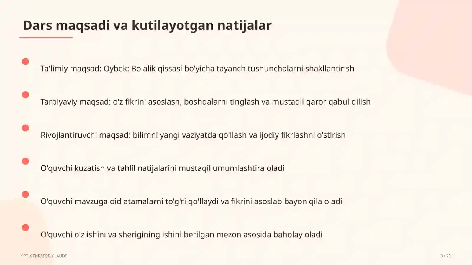 Oybek: Bolalik qissasi (6-sinf) 3