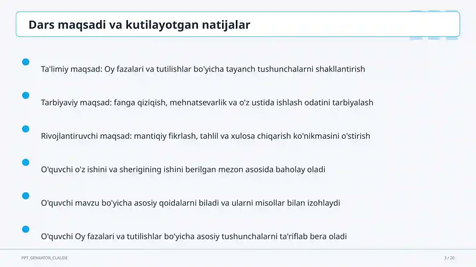 Oy fazalari va tutilishlar (9-sinf) 3