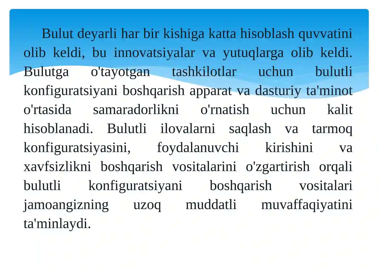 Bulutkonfiguratsiyasi 3
