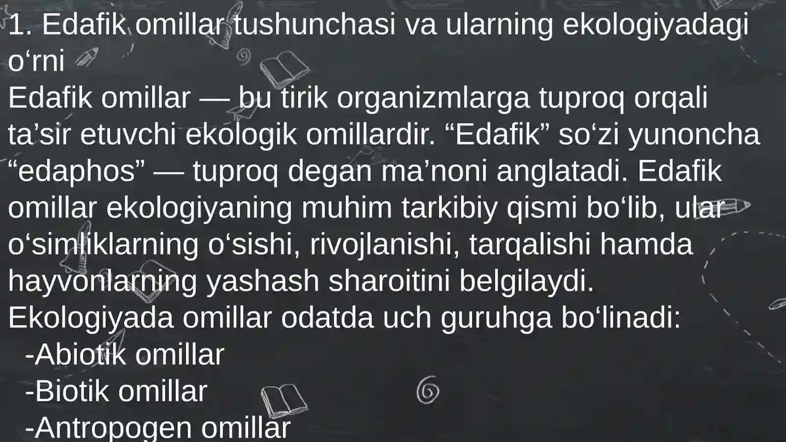 Edafikomillar 3