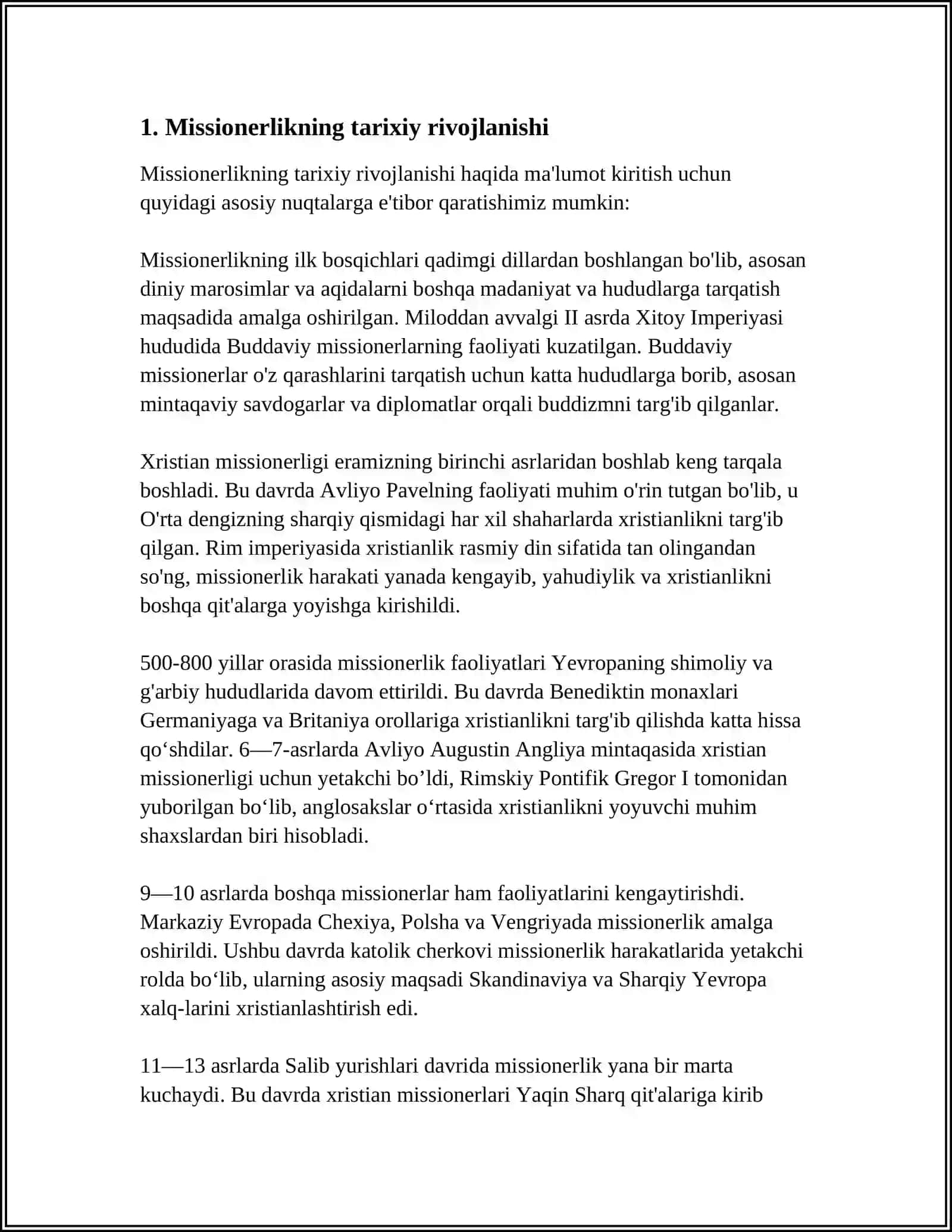 MISSIONERLIK VA PROZELITIZMNING SIYOSIY- IJTIMOVIY XAVFI 3