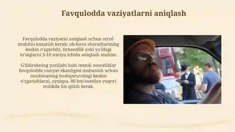 Favquloddavaziyatlardahaydovchiningharakati 3
