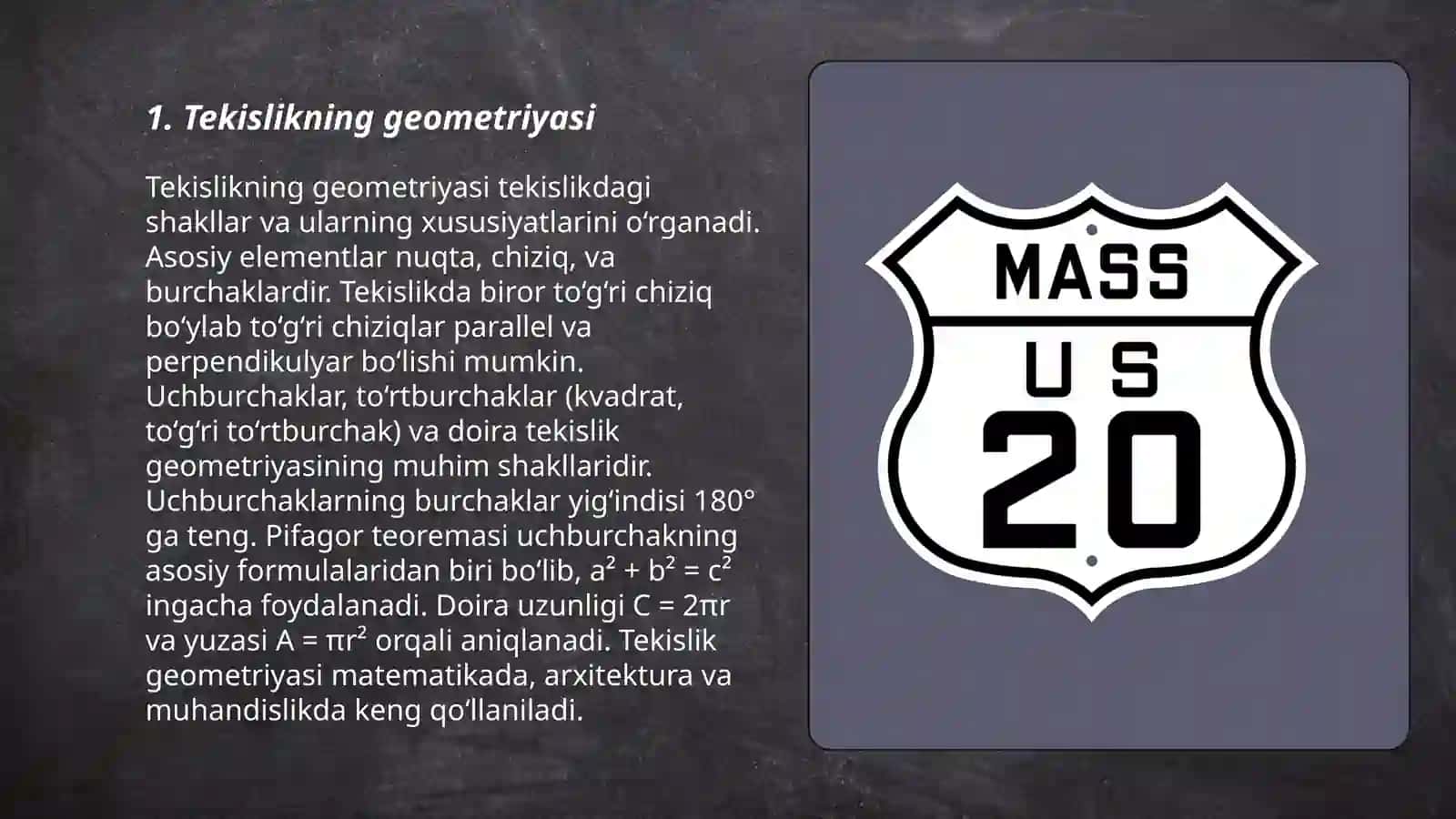 Tekislikning geometriyasi 3