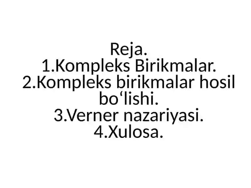 Kompleks birikmalar 3