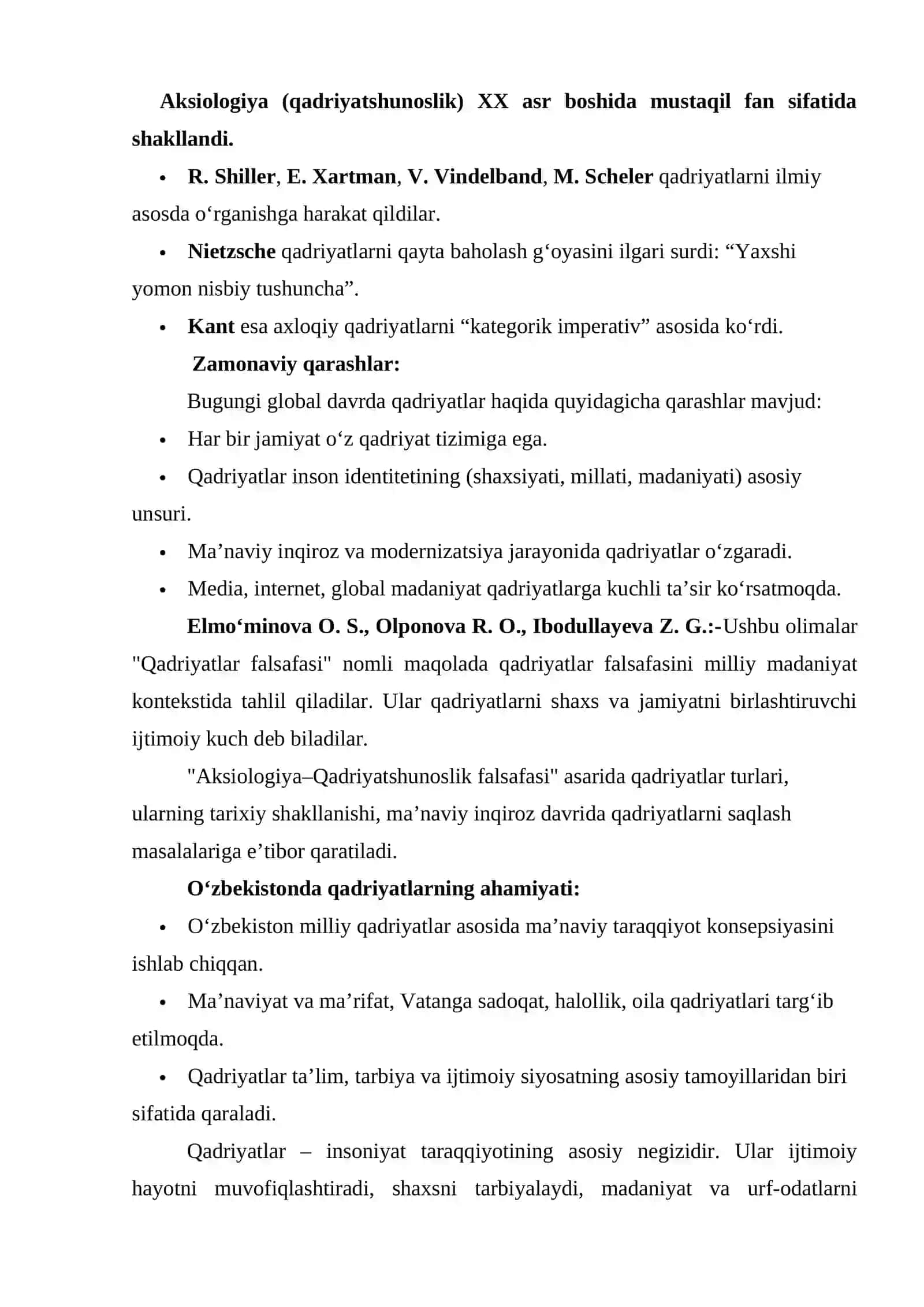QADRIYATLAR FALSAFASI (AKSIOLOGYIA) 3
