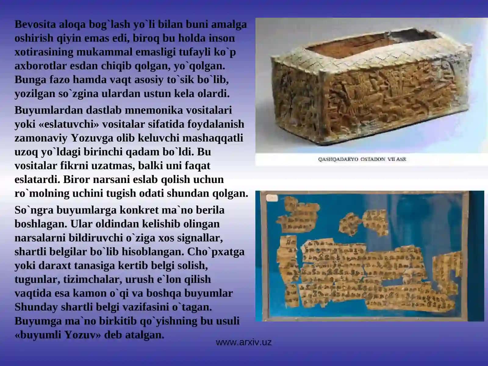 Yozuv Tarixidan Ma'lumot 3