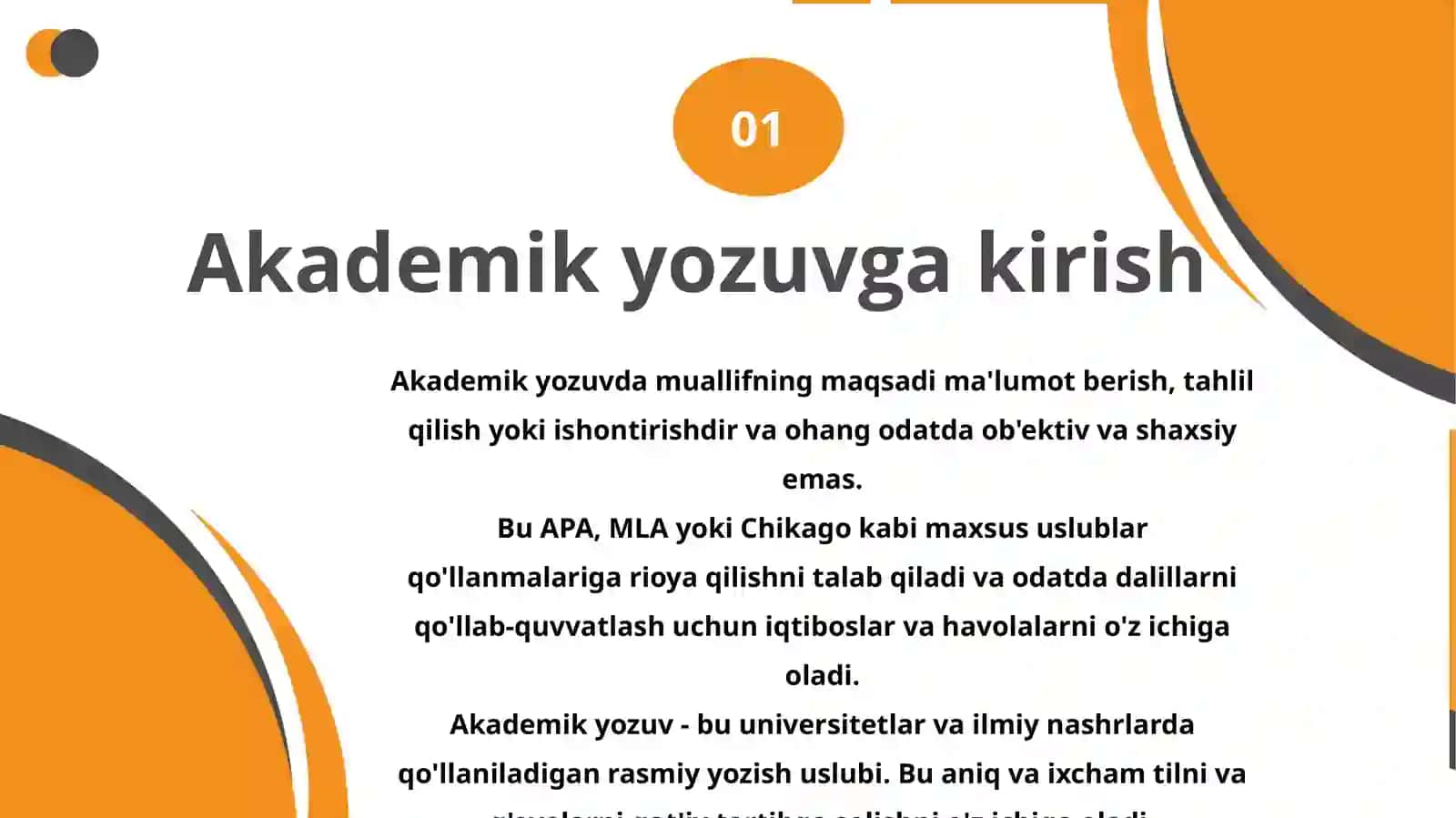Akademik yozish AKKK 3