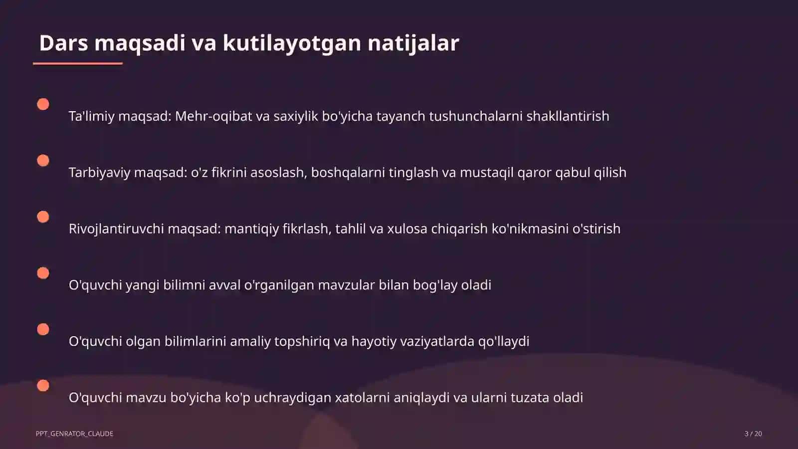 Mehr-oqibat va saxiylik (4-sinf) 3