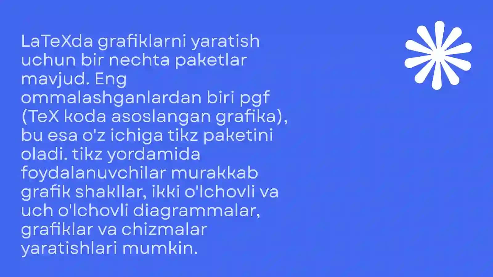 LaTeXdasturining grafika imkoniyatlari 3